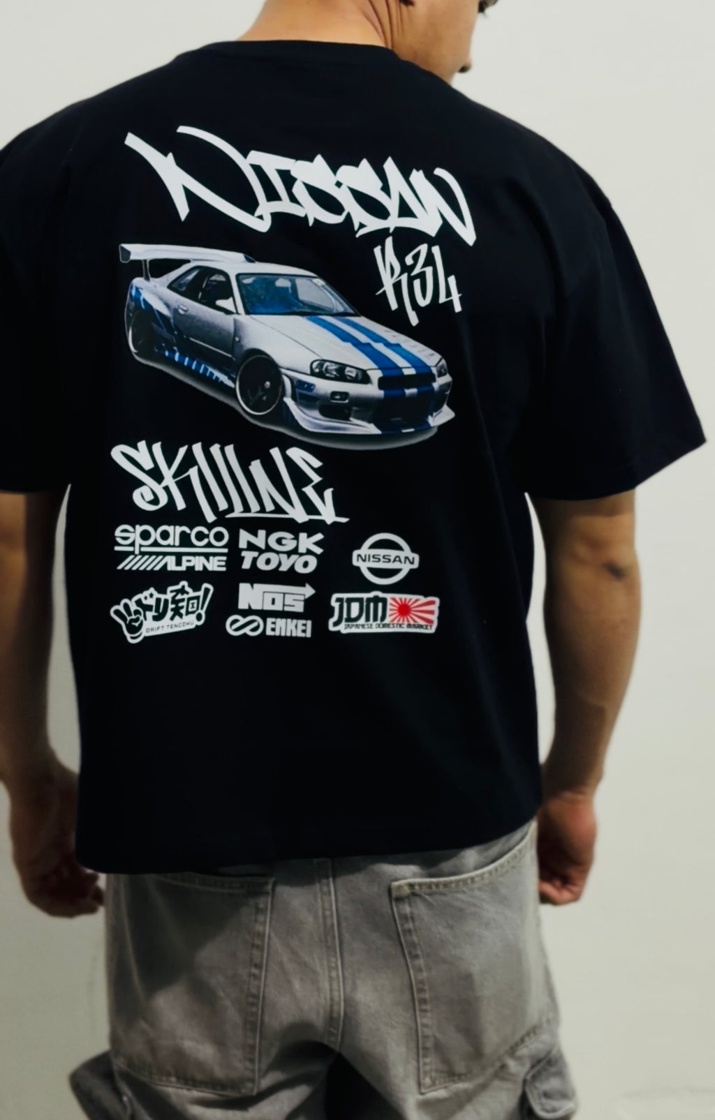Playera Oversize Rapido y Furioso Nissan R34